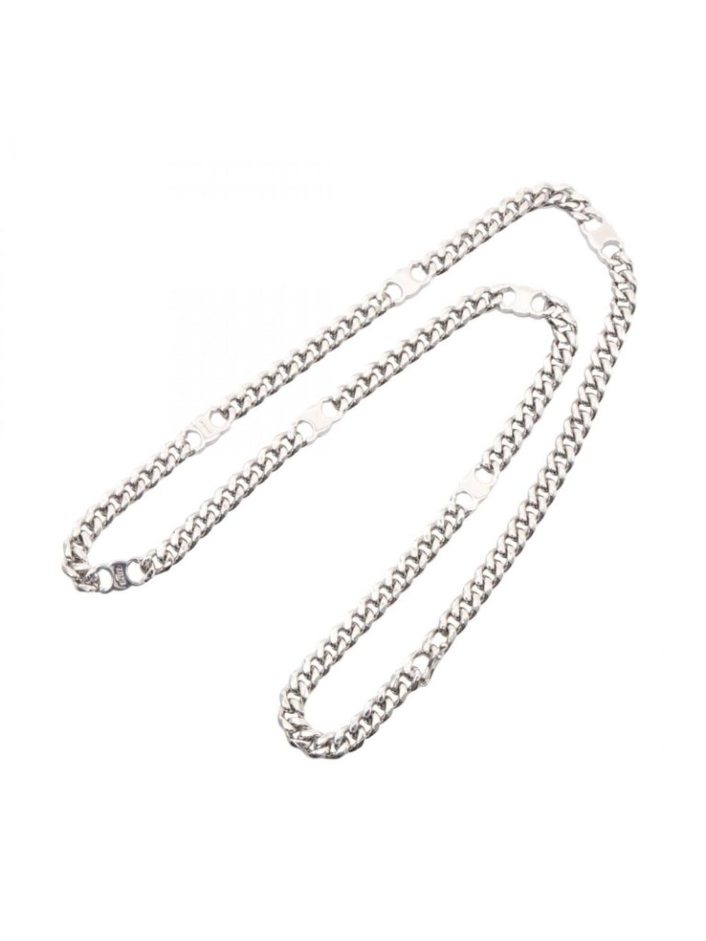 Celine Necklace Triomphe Small Gourmet Silver Stainless Steel - Picture 3 of 6